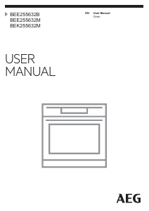 Manual AEG BEK255632M Oven