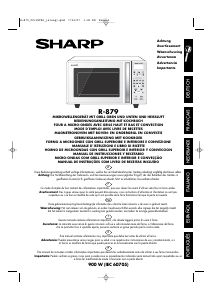 Manual Sharp R-879-A Micro-onda