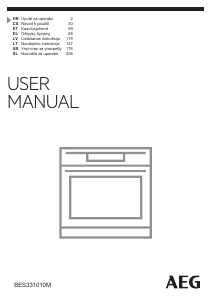 Rokasgrāmata AEG BES331010M Cepeškrāsns