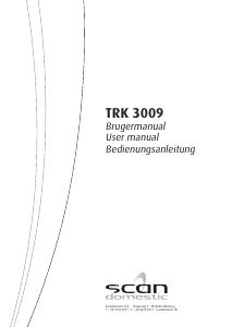 Bruksanvisning Scandomestic TRK 3009 Torktumlare