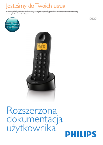 Instrukcja Philips D1201B Telefon bezprzewodowy