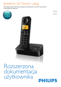 Instrukcja Philips D2151B Telefon bezprzewodowy