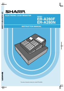 Manual Sharp ER-A280N Cash Register