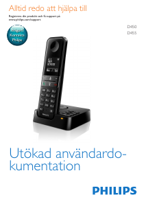 Bruksanvisning Philips D4502W Trådlös telefon