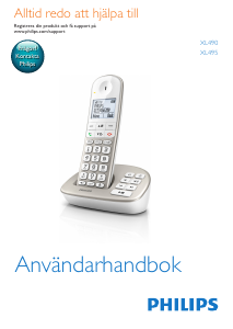 Bruksanvisning Philips XL4901S Trådlös telefon