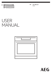 Manual AEG BPK552220B Oven