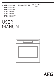 Manual AEG BPK842320W Oven
