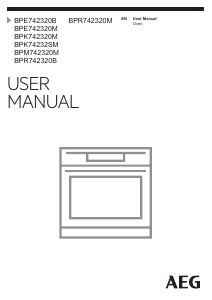 Manual AEG BPR742320M Oven