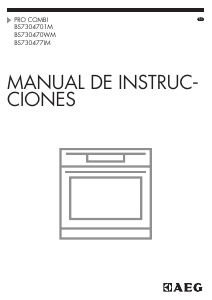 Manual de uso AEG BS7304701M Horno