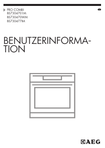 Bedienungsanleitung AEG BS730477IM Backofen