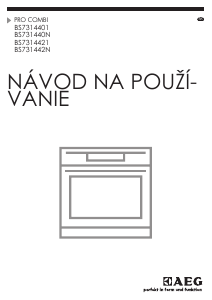 Návod AEG BS7314401M Rúra