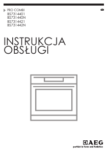 Instrukcja AEG BS7314401M Piekarnik