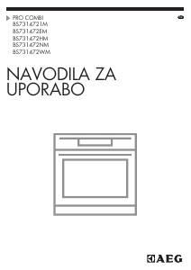 Priročnik AEG BS731472HM Pečica