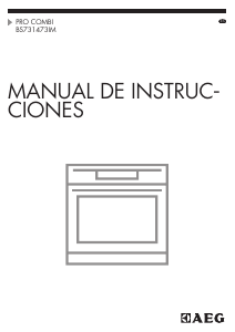 Manual de uso AEG BS731473IM Horno
