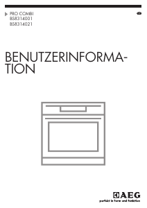 Bedienungsanleitung AEG BS8314001M Backofen