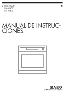 Manual de uso AEG BS8314001M Horno