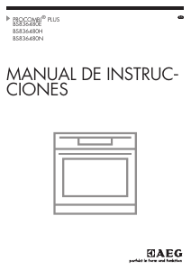Manual de uso AEG BS836480EM Horno