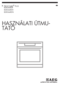 Használati útmutató AEG BS836480HM Kemence