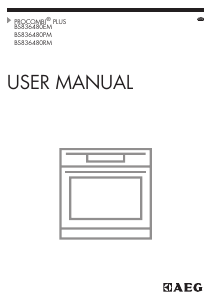 Manual AEG BS836480PM Oven