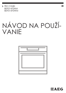 Návod AEG BS931470NM Rúra