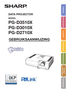 Handleiding Sharp PG-D2710X Beamer