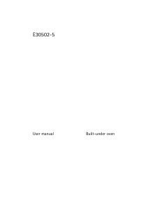 Manual AEG E30502-5-W Oven