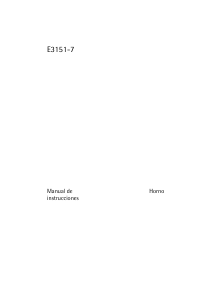 Manual de uso AEG E3151-7-M Horno