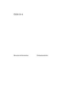 Bedienungsanleitung AEG E33512-5-W Backofen