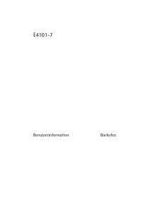 Bedienungsanleitung AEG E4101-7-W Backofen