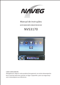 Manual Naveg NVS 3170 Auto-rádio