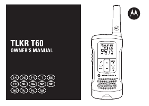 Instrukcja Motorola TLKR T60 Krótkofalówki