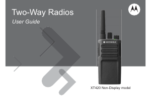 Handleiding Motorola XT420 Walkie-talkie