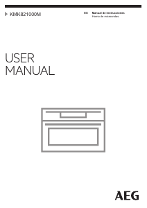 Manual de uso AEG KMK821000M Horno