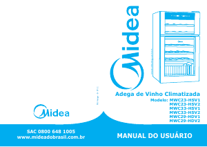 Manual Midea MWC29-HDV2 Cave de vinho
