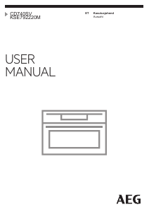 Kasutusjuhend AEG KSE792220M Ahi
