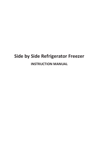 Mode d’emploi Candy CHSBSO 6174XWD Réfrigérateur combiné