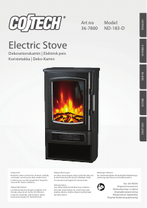 Manual Cotech ND-183-D Electric Fireplace