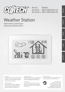 Bedienungsanleitung Cotech E0317WST2H2-V2 Wetterstation
