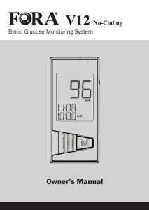 Handleiding Fora V12 Bloedglucosemeter