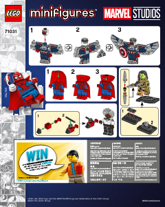 Vadovas Lego set 71031 Collectible Minifigures Marvel Studios