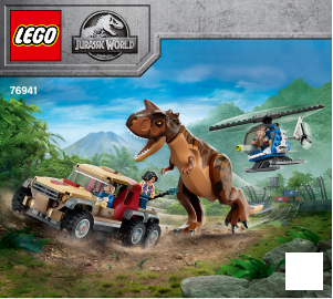 Handleiding Lego set 76941 Jurassic World Achtervolging van dinosaurus Carnotaurus