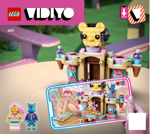 Bruksanvisning Lego set 43111 VIDIYO Candy Castle Podium BeatBox