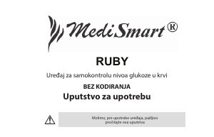 Priručnik MediSmart Ruby Monitor glukoze u krvi