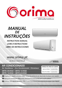 Manual Orima ORTE-12-R32 Air Conditioner