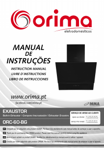 Manual Orima ORC-60-BG Cooker Hood
