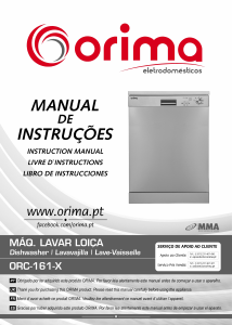 Manual Orima ORC 161 X Máquina de lavar louça