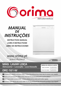 Manual Orima ORC 161 W Máquina de lavar louça