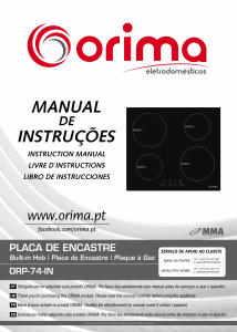 Manual Orima ORP 74 IN Placa