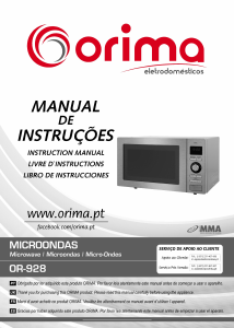 Mode d’emploi Orima OR-928 Micro-onde