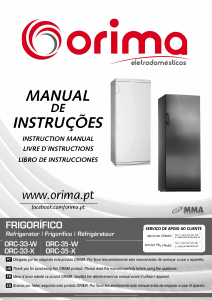 Mode d’emploi Orima ORC 33 W Réfrigérateur